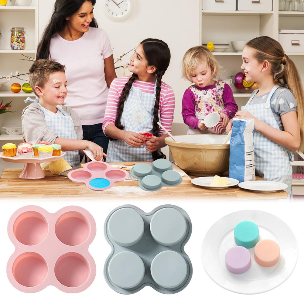 DIY Silicone Air Fryer Egg Pan Mold Shape Egg Non Stick Baking Pan 4 Cavity Muffin Pans For Baking Bun Pan Accessories F2D5
