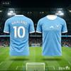 Maglia da Calcio da Uomo per Famiglia Haaland #9 con Motivo Cervo Montagna Fulmine Asciugatura Rapida Traspirante T-shirt da Allenamento Calcio per Tifosi