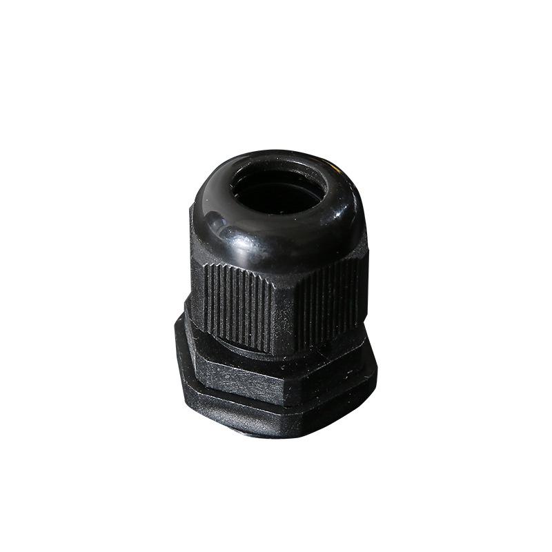 Waterproof Nylon Cable Gland Connector PG7-PG13.5, Black/White