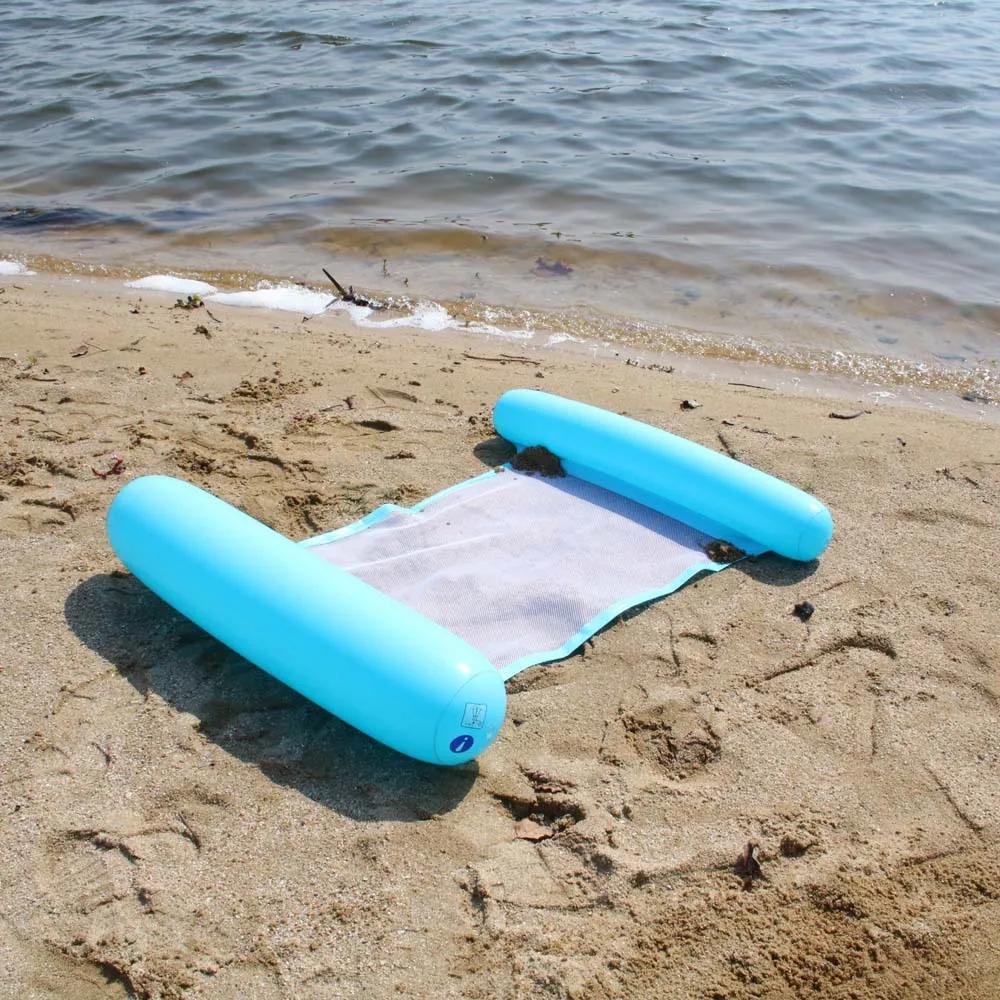 New Water Hammock Recliner Inflatable Floating Swimming Mattress Sea Swimming Ring Pool Party Toy Lounge Bed For Swimming