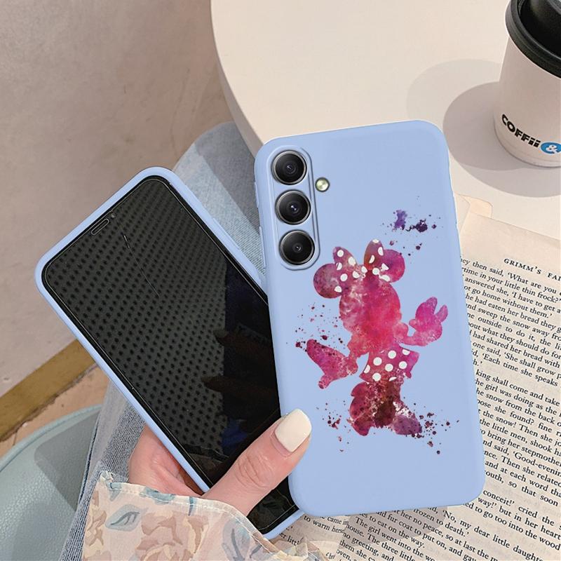 

Мягкий силиконовый чехол с рисунком из мультфильма для Samsung A55 M35 S24 Xiaomi Redmi Note 13 Pro iPhone Huawei Honor Realme Camera Защитный противоударный чехол Samsung Galaxy S9 Plus синий