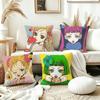 HHappy Berry Cartoon Pillow Cover Sofa Cushion Cover Home Room Decoration Children Gift