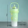 1200ML Vakuumisolierter Becher Isolierter Strohbecher mit großem Fassungsvermögen Geschenke Wasserflasche