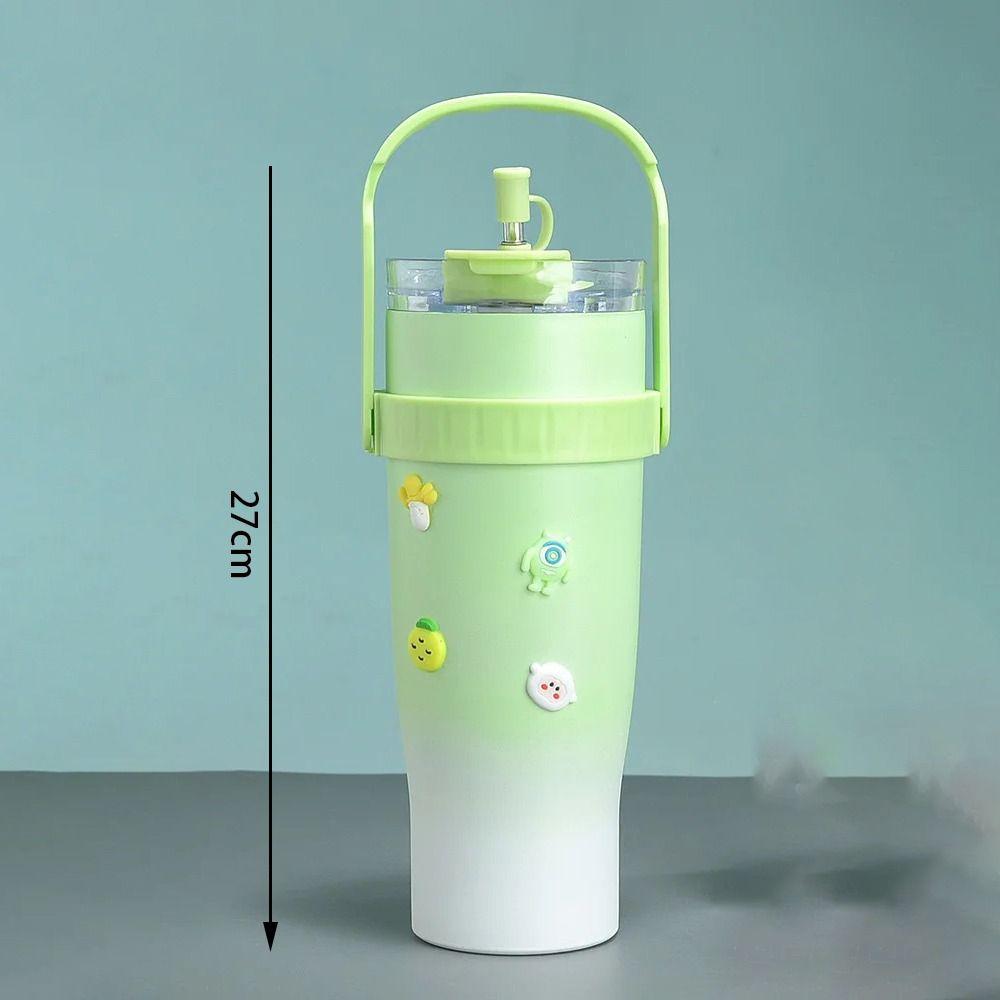 1200ML Vacuum Insulated Tumbler Large-capacity Insulated Straw Cup Gifts Water Bottle