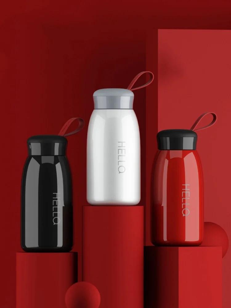 520ML Thermos Cup Stainless Steel Thermal Water Bottle Hot Cold Drinks Leak-Proof Travel Coffee Cup Portable Drinking Utensil