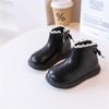 Autumn Children Boots Leather Girls Ankle Boots  Lace Butterfly-knot  Rubber Sole  Toddler Kids Boots EU 21-30