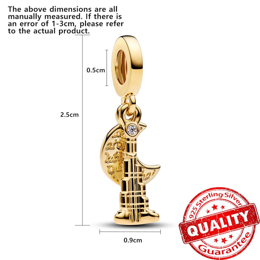 Copper Paw Prints Beads & Carve Swallow Dangle Charm Fits Bracelet Exquisite Necklace Fashion Jewelry Gifts