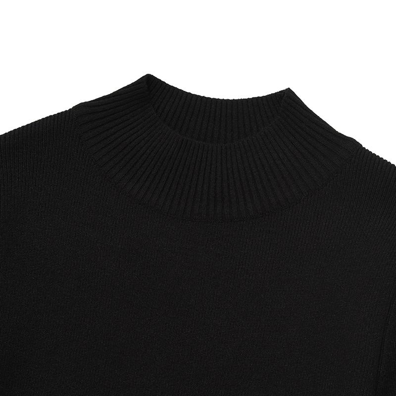 KIRSH Collection Metal Logo Point Knit [Black]