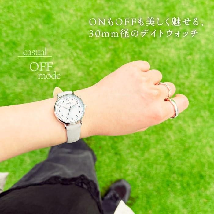 J-AXIS Watch Date Daily Watch Simple Basic Easy-to-Read Business Career Student CF3B0029 Unisex Khaki One Size