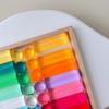 Rainbow Acrylic Stacking Cylinder Blocks - Crystal Light & Shadow Toys for Kindergarten