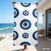 1 pièce Serviette Motif Œil Turc Maléfique Impression 2D Unilatérale Serviette Légère Durable Vacances à la Plage Jour à la Piscine Décor Ambiance Chanceuse Cadeau