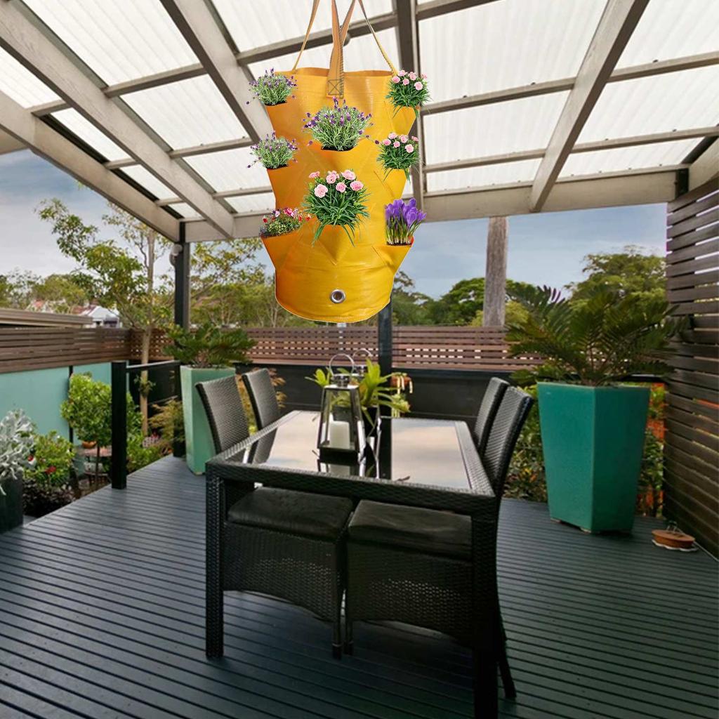 Wisząca Torba na Truskawki Wisząca Roślina Kwiatowa Wiszący Kosz do Sadzenia Torba do Sadzenia