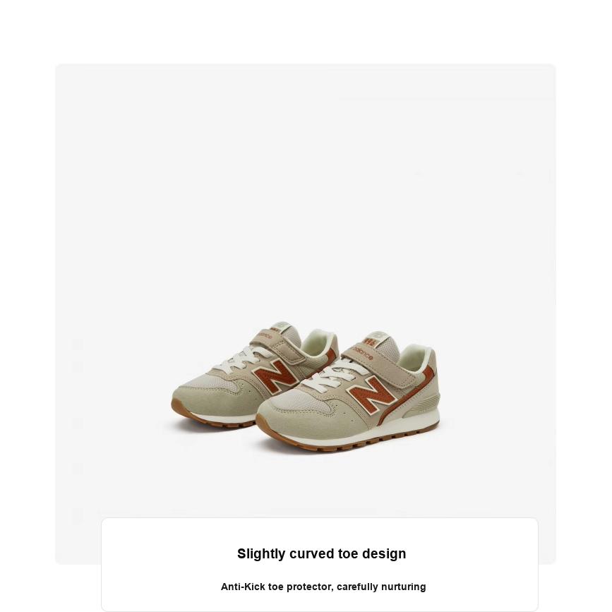 New Balance 996 V3 Lightweight Comfortable Low-Top Casual Running Shoes Kids Sneakers Light-Khaki YV996OG3