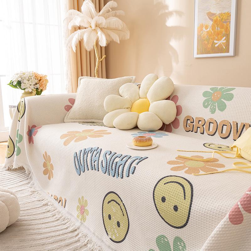 Printed Sofa Towel Anti-Scratching Sofa Cover Cloth Four Seasons Universal Full-Cover Sofa Cushion Full All Wrapped Cover Cover