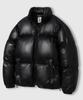 Lemain Second Essential 2-Way Oversized Puffer Short Padded Jacket [Glossy Black]