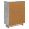 Sideboard Concrete Grey 66 x 34.5 x 90 cm Engineered Wood