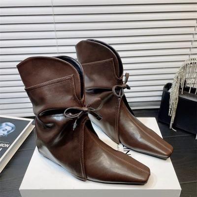 Fashion 2024 Winter New Brand Women Short Boots Fashion Fringe Ladies Elegant Short Boots Shoes Pointed Toe Slip On Western Boots New