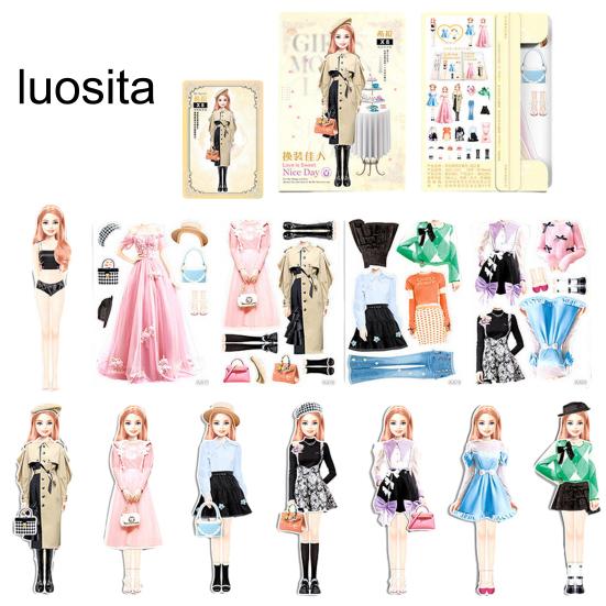 Magnetic Princess Dress Up Paper Doll, Pretend Play Toy, Smooth Burr-Free, Encourage Creation, Funny Clothes Dress Up Puzzle Game