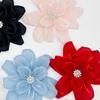 Rhinestone Floral Fabric Applique Multi-layer 3D Flower Flower Clothing Patch Satin Chiffon DIY Headdress Clothing Chest Flower