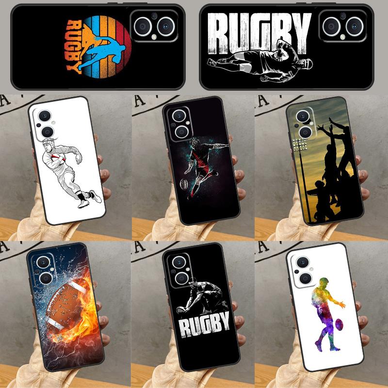 Rugby Hülle Für OPPO Reno 13 12 11 F 8T 7 8 10 Pro OPPO Find X8 Pro X6 Pro X3 X5 Lite Hülle Coque