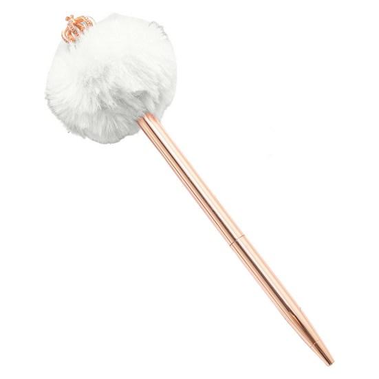 

Ручка для письма, очаровательная форма короны, легкая шариковая ручка, школьные канцелярские принадлежности для студентов белый