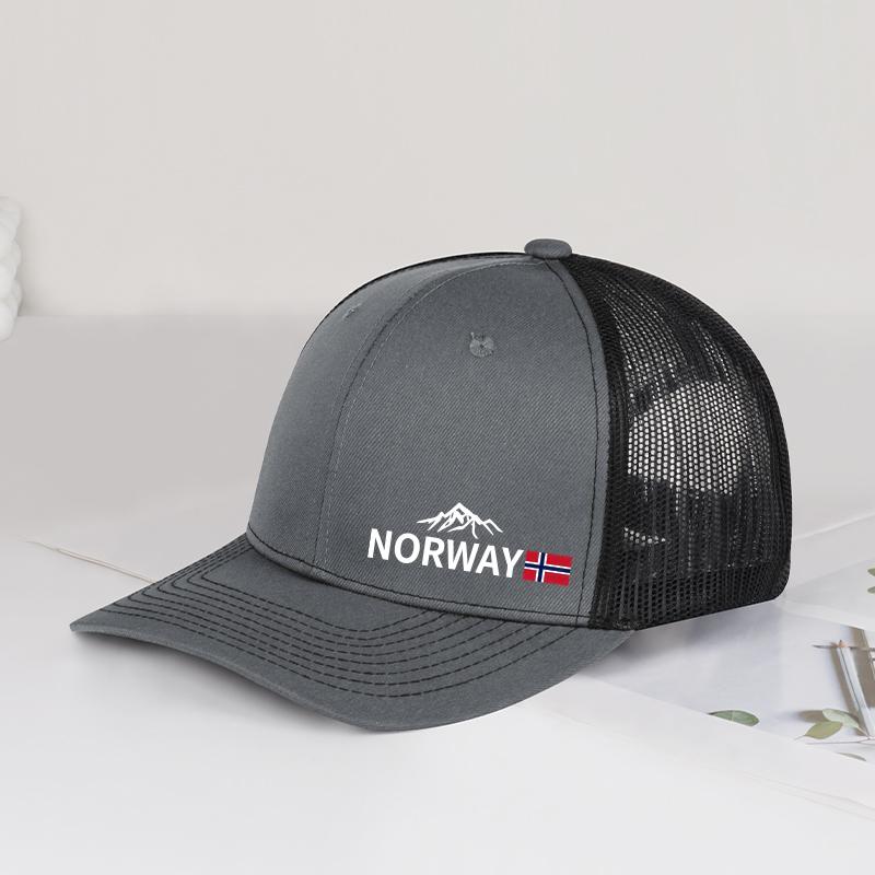 

Norway Souvenir Mesh Trucker Hat Adjustable Unisex Gift For Norway Lovers & Travelers