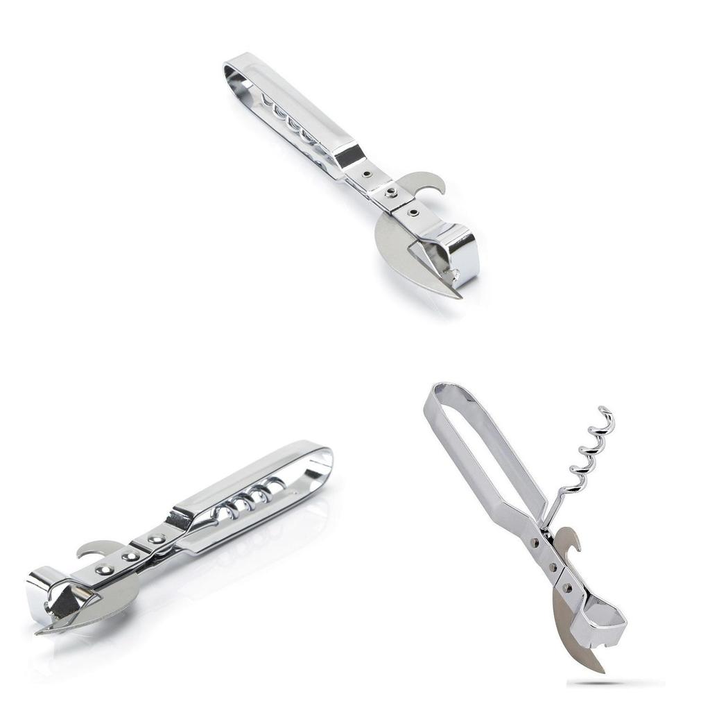 Stainless Steel Multifunction Bottle Opener With Can And Beer Bottle Opening For Home And Gift Use