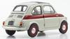 Kyosho Original Scale Fiat Nuova 500 Sport Finished Product KS08966SLG 1/18 (Light Gray/Red Line)
