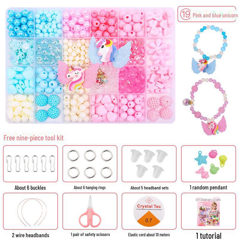 Keyou DIY Beads Kit for Kids: Handmade Bracelets & Necklaces Accessories