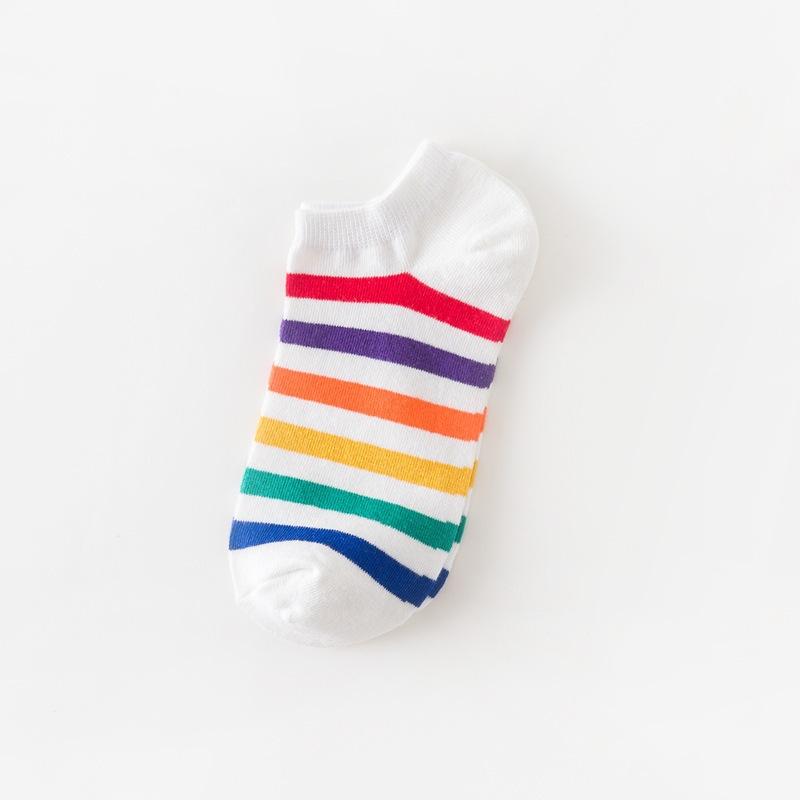 Lady Fashion Wind Pineapple Bird Poached Egg Cow Cartoon Colorful Cotton Sock Girls Ankle Socks