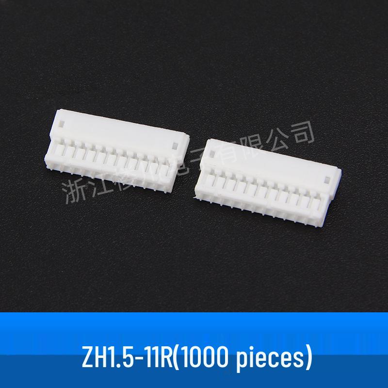 ZH1.5 1.5mm Pitch Plastic Housing Connector with Latch, Surface Mount, Wire-to-Wire Terminal, 2-12 Pins.
