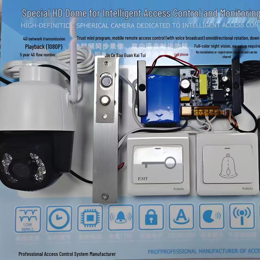 

High-Definition Dome Camera with Smart Access Control and Voice Broadcast Speaker