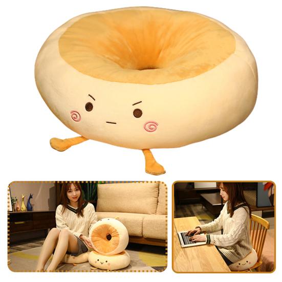 Round Seat Cushion Cartoon Design Adorable Super Soft Wear Resistant Washable Decorative