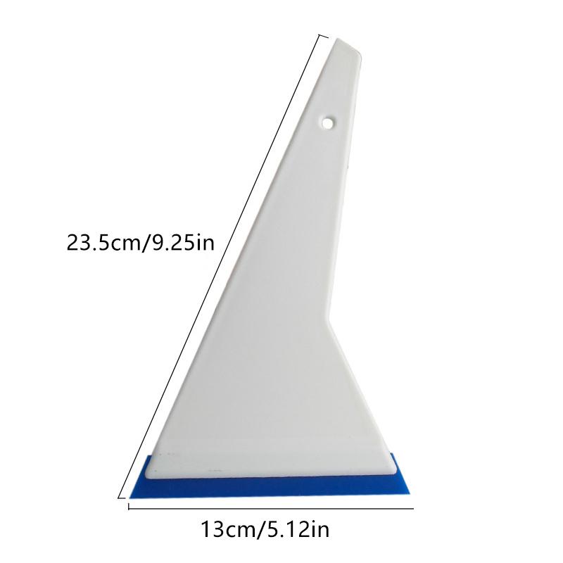 1pcs Window Tint Tool Car Windshield Squeegee With Insert Rubber Blade Windows Glass Film Installation Scraper Water Wiper синий