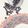 Purple Lampwork Glass Beads: Imitation Jade Fragments for DIY Jewelry Making