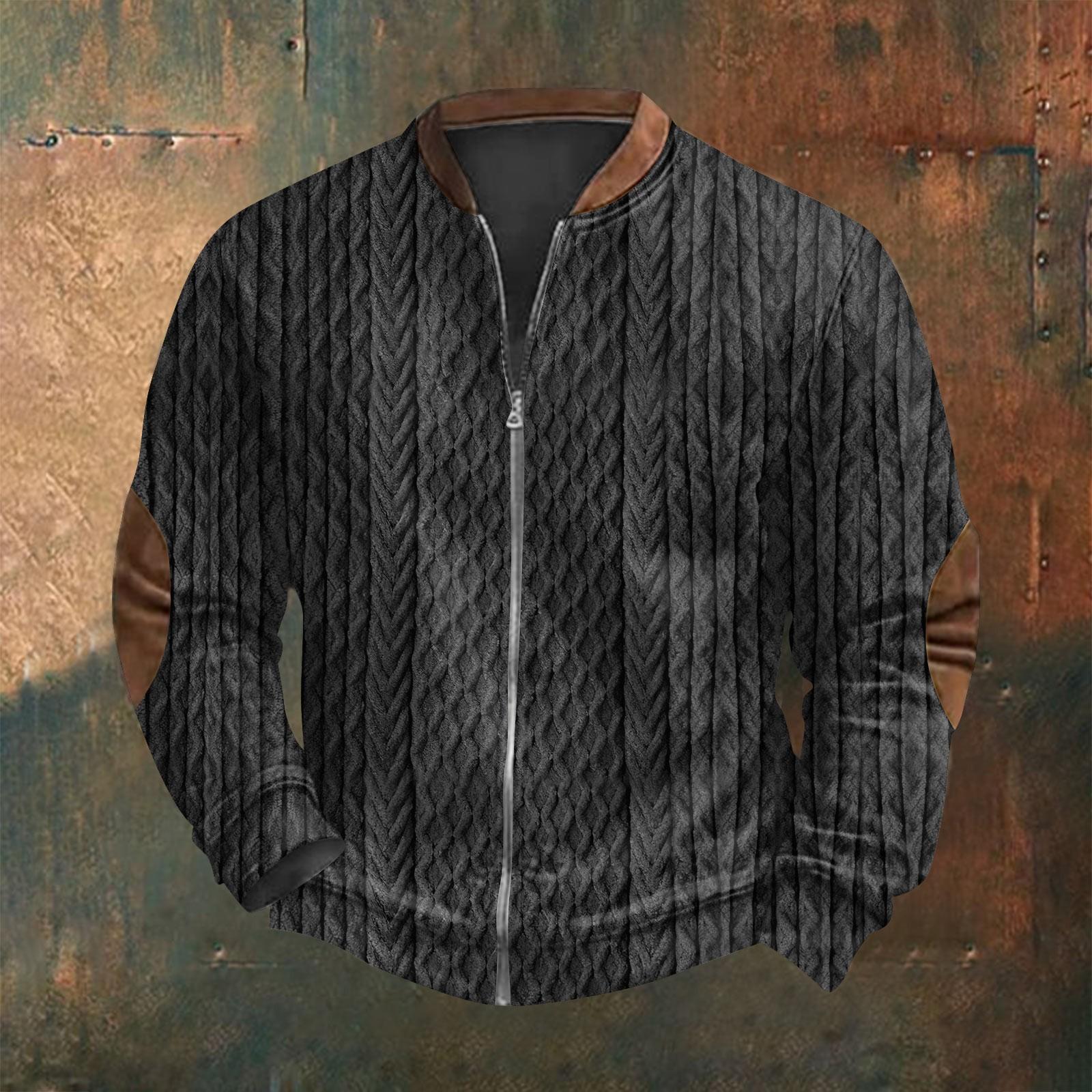 

Мужская повседневная толстовка в стиле ретро с градиентным принтом L чёрный