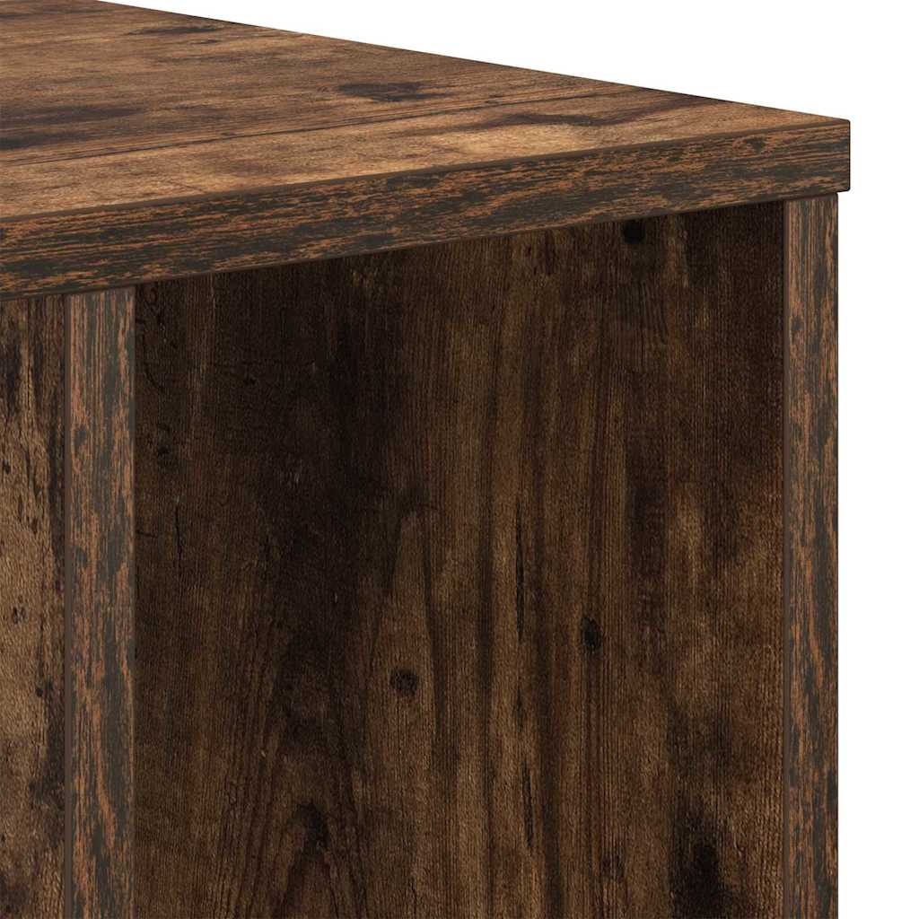 Side Table Smoked Oak 37 x 32 x 40 cm Engineered Wood