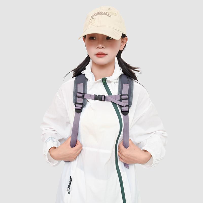 Outdoor Waterproof Backpack Color Block Women's Large Capacity Travel Backpack