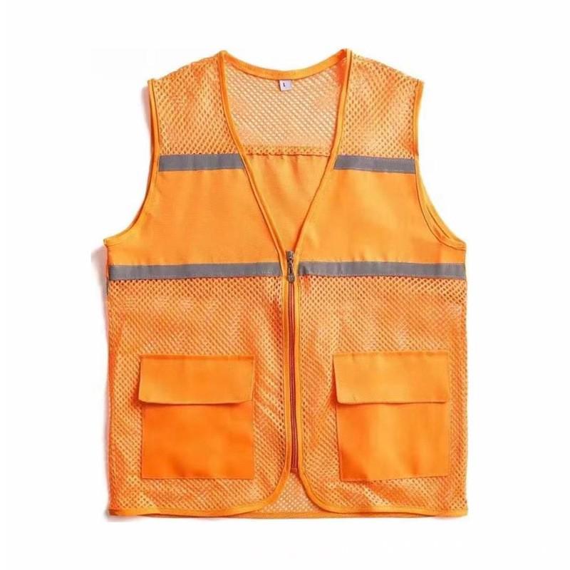 Reflexní síťovaná dětská vesta s logem pro letní dobrovolnické a rybářské aktivity