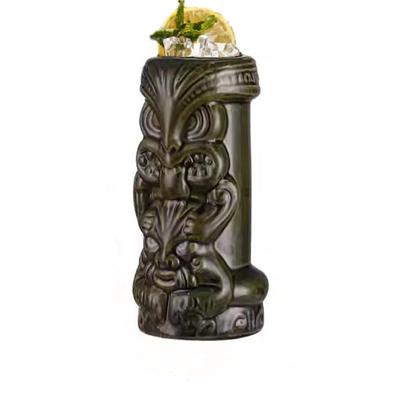 630ml Keramický Tiki Hrneček Kreativní Porcelánový Hrneček na Pivo Víno Barový Nástroj