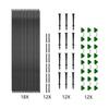 Plant Tunnel Arches Plant Support Tunnel Hoops Clamps DIY Fibreglass Tyres For Raised Bed Garden Greenhouse Set
