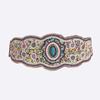 Bohemian Ethnic Beaded Waist Belt With Rhinestone Accents For Vintage Festival Look