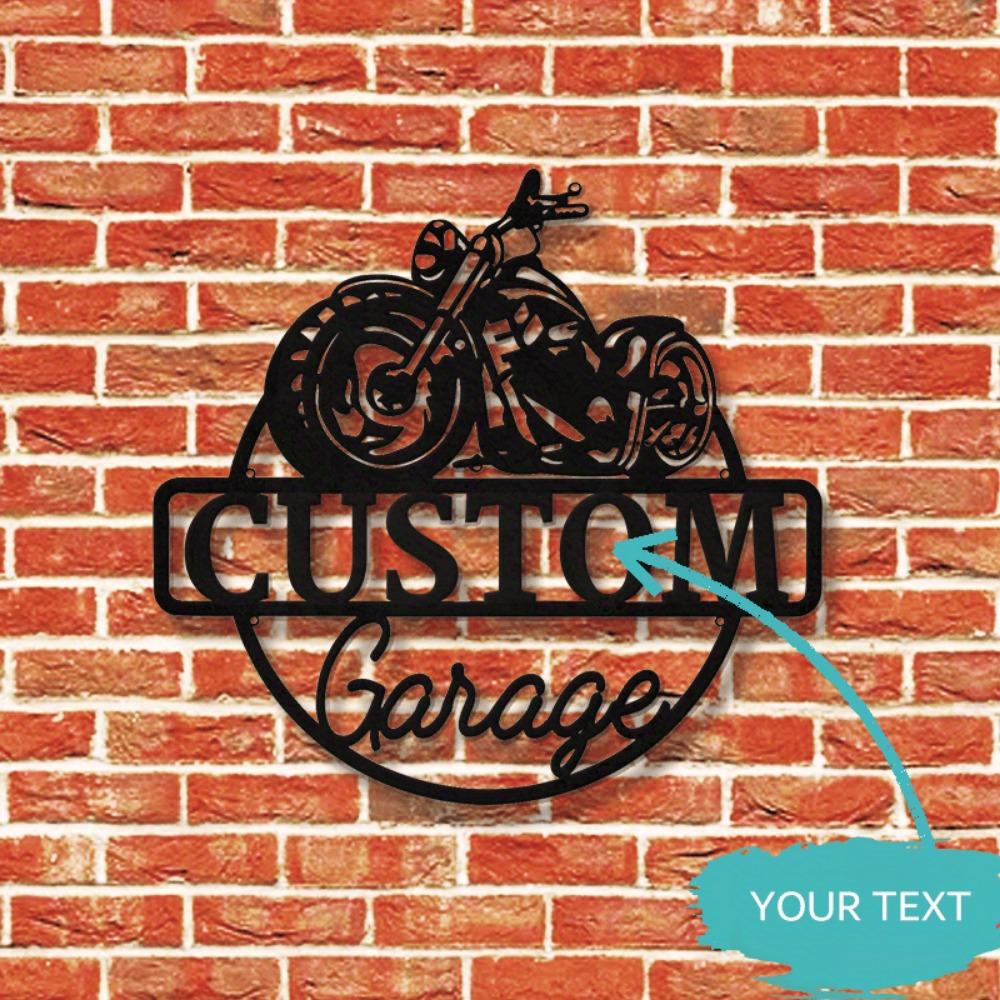 Metal Wall Art Biker Garage Sign Man Cave Decor Housewarming Father Day Gift