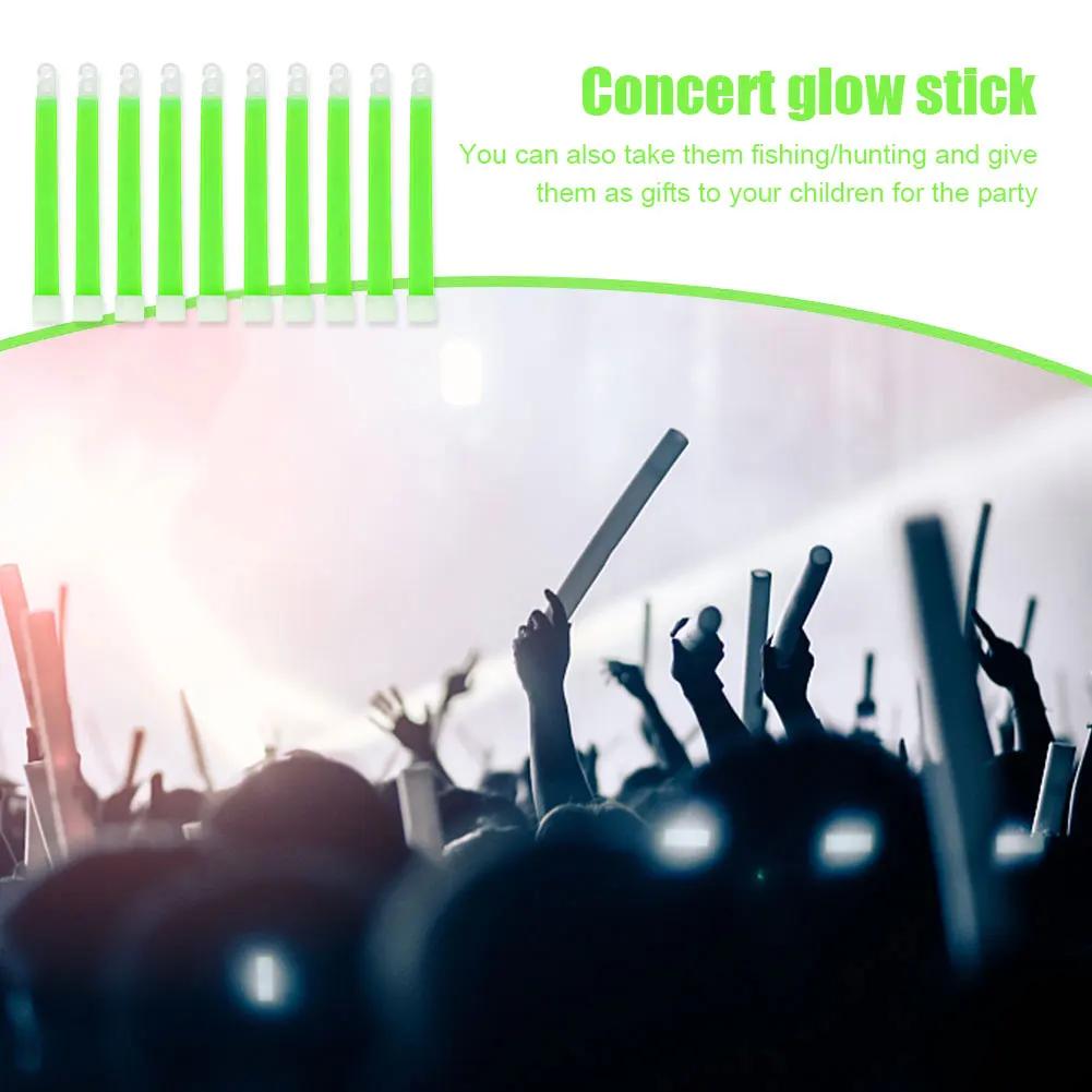 10/5pcs Fluorescence Light Glow Sticks with Hook for Hiking Camping Outdoor Light Stick Outdoor Emergency Lighting Party Lights