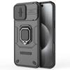 For iPhone 16 Pro Max Case Ring Kickstand Camshield PC+TPU Phone Cover