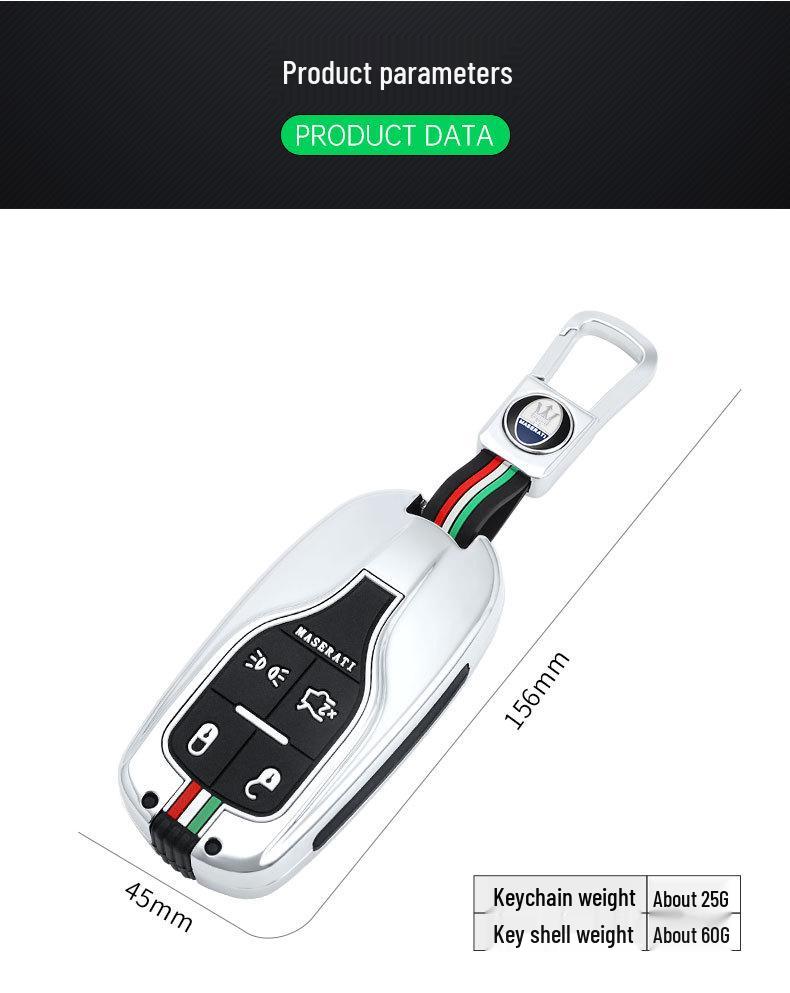 Maserati Levante Ghibli Key Case - Protective Shell for Modified Models