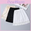Short Half Body Liner Skirt With Lace Hem For Street Style Fashion