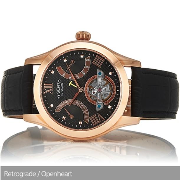[TISSENTO] TISSENTO Men's Automatic Skeleton Leather Watch TS50091