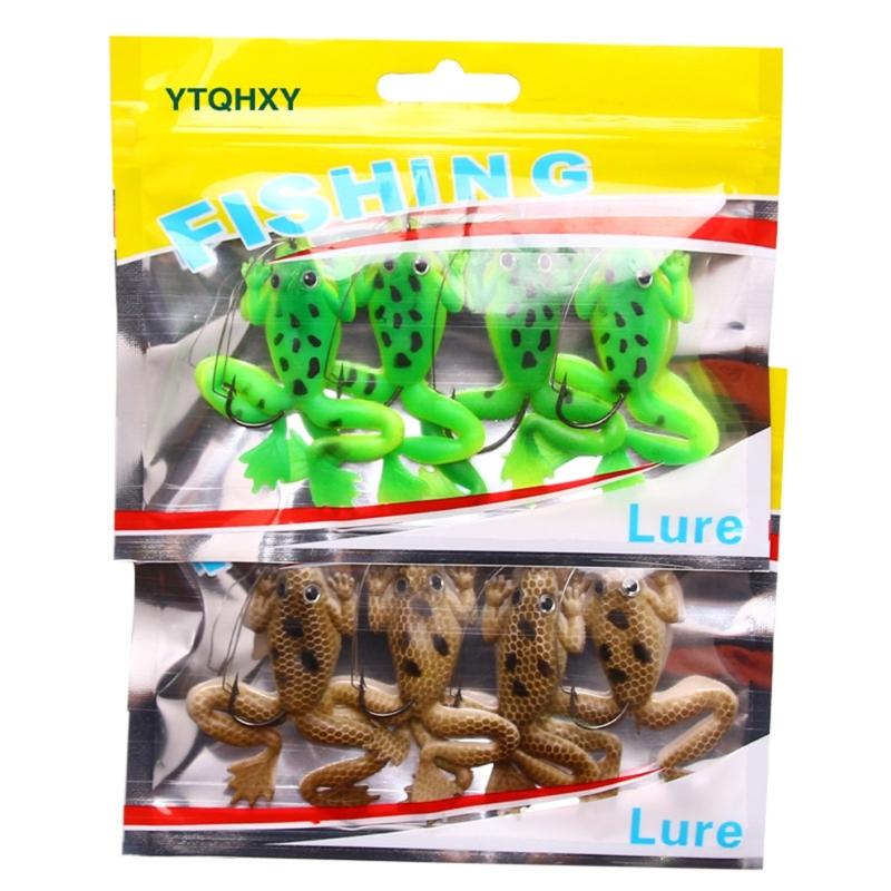 Fishing Large Mouth Lures Large Feet Frogs Baits Double Propellers Legs Freshwater Saltwater Frogs Lures Swimbaits Set