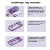 Aluminiumrahmen für kabelloses Laden, Aluminiumrahmen, magnetische Hülle für iPhone 15, 14, 13, 12 Pro Max, Objektivglas, schützende HD-transparente Rückwandplatine